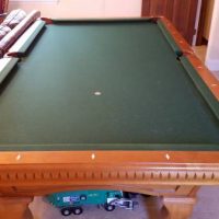 Custom 8ft Fischer Pool Table, Perfect Condition
